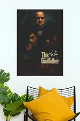 The Godfather Classic Crime Drama Illustrated Paper Poster(Hollywood Poster)