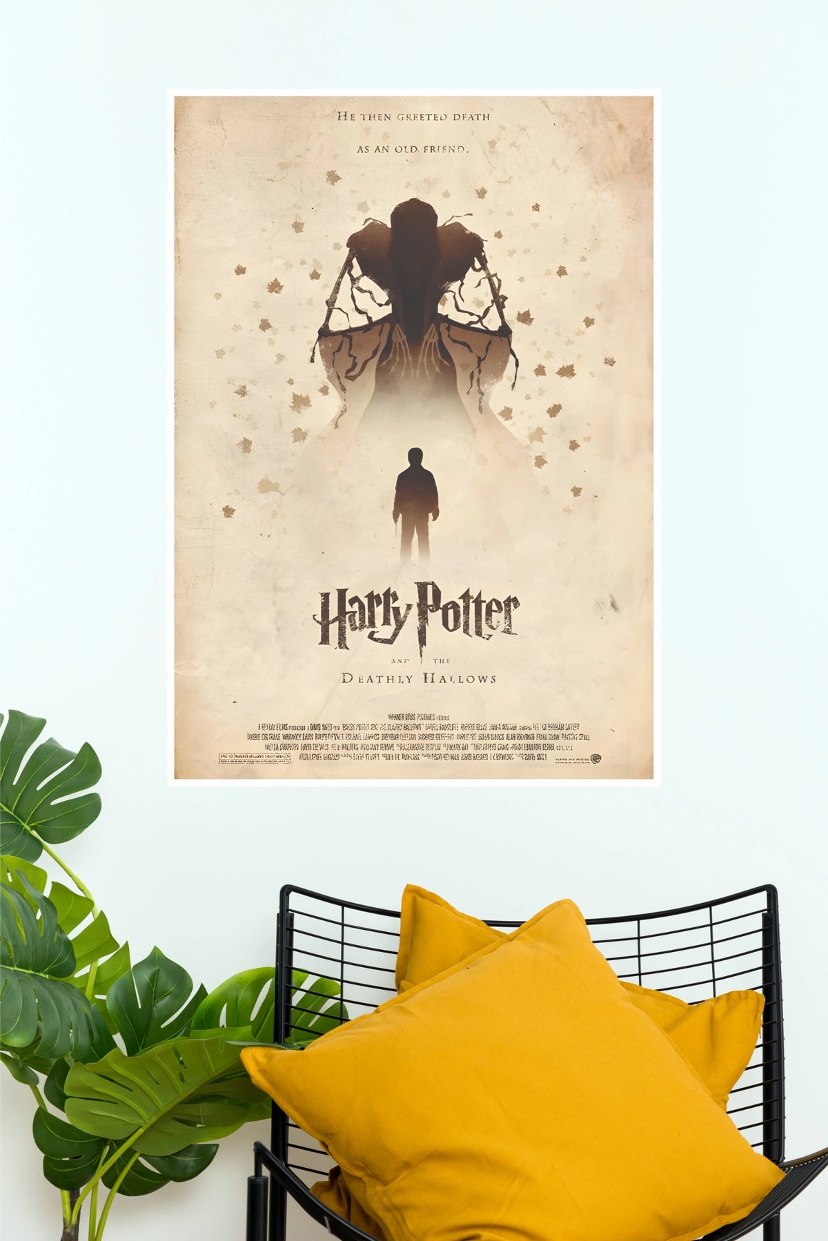 Harry Potter and the Deathly Hallows Three Brothers Minimalist Paper Poster (Hollywood Poster)