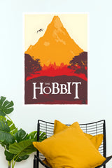 The Hobbit Lonely Mountain Minimalist Vector Paper Poster (Hollywood Poster)