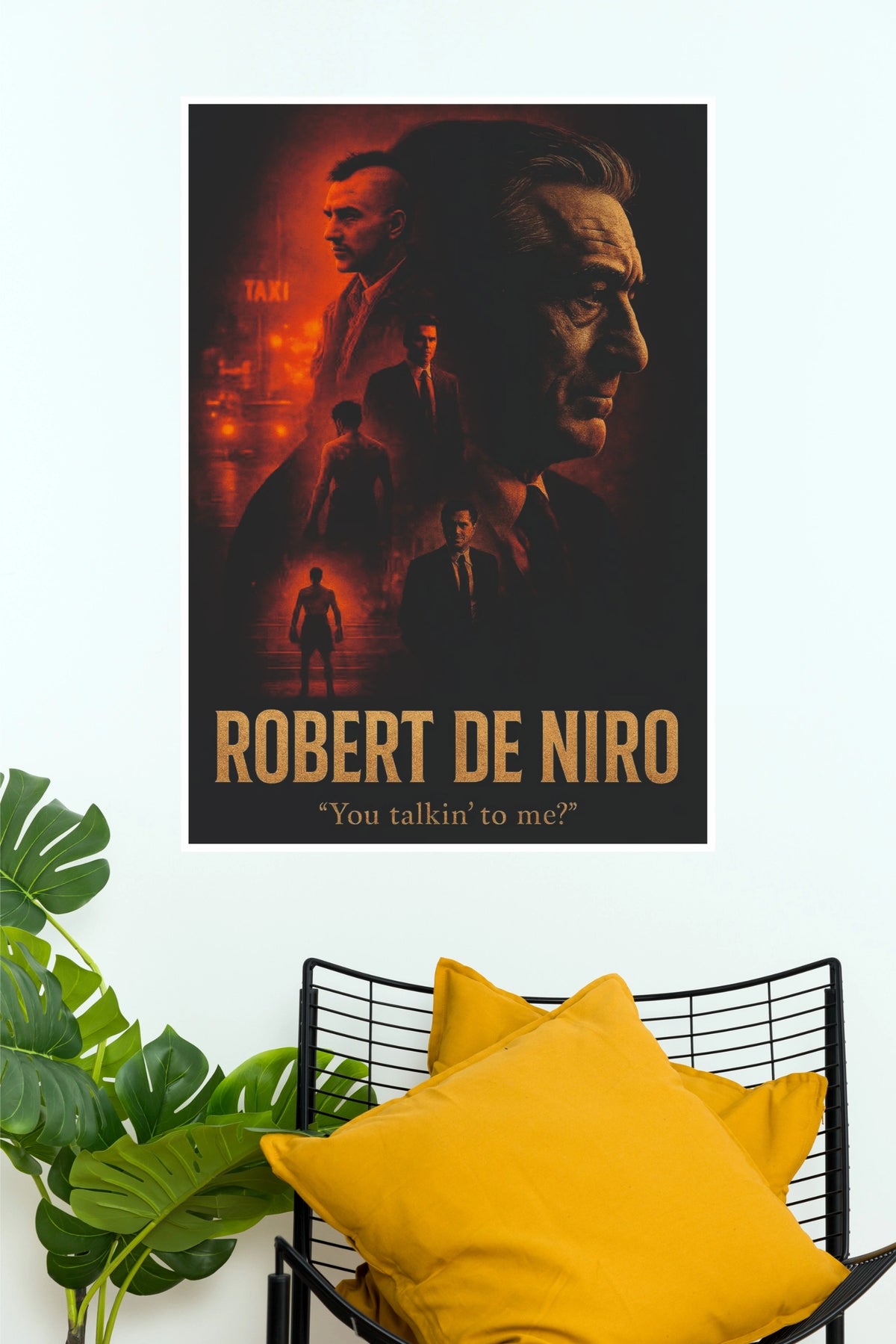 Robert De Niro Tribute Character Montage Paper Poster (Hollywood Poster)