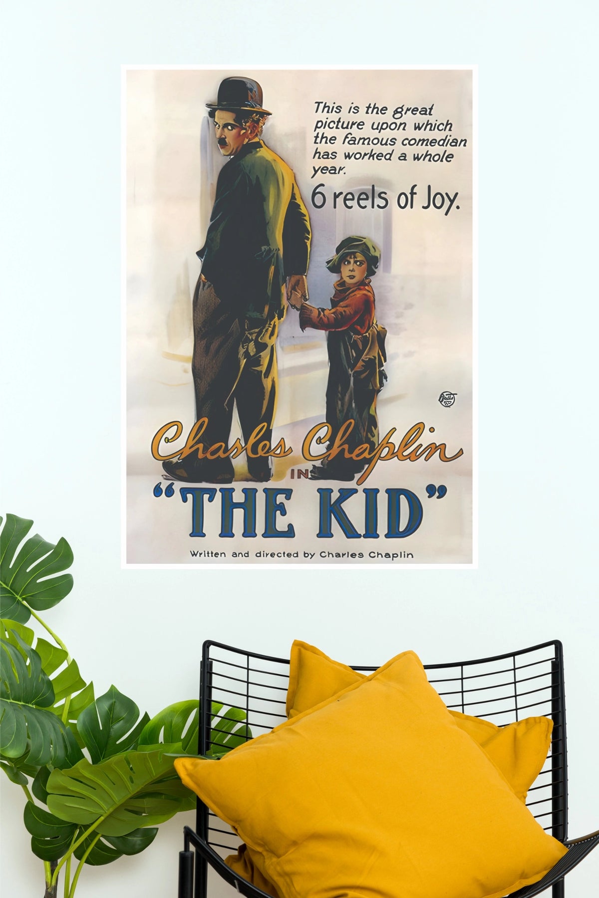 The Kid (1921) Vintage Charles Chaplin Promo Paper Poster (Hollywood Poster)