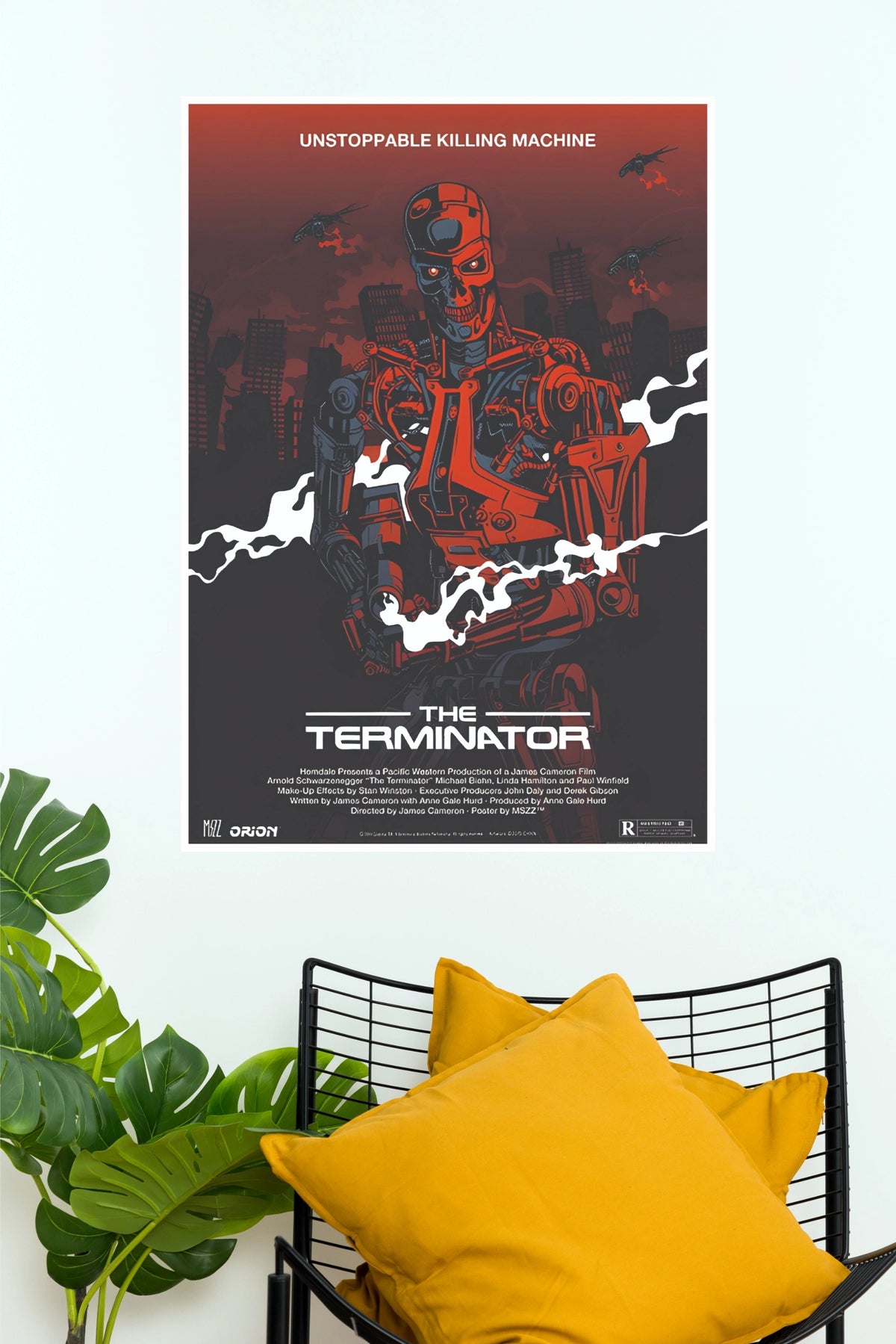 The Terminator T-800 Endoskeleton Classic Sci-Fi Paper Poster (Hollywood Poster)