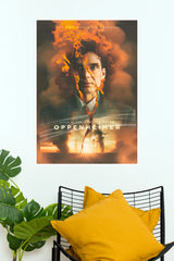 Oppenheimer Christopher Nolan Cillian Murphy Artistic Explosion Paper Poster (Hollywood Poster)