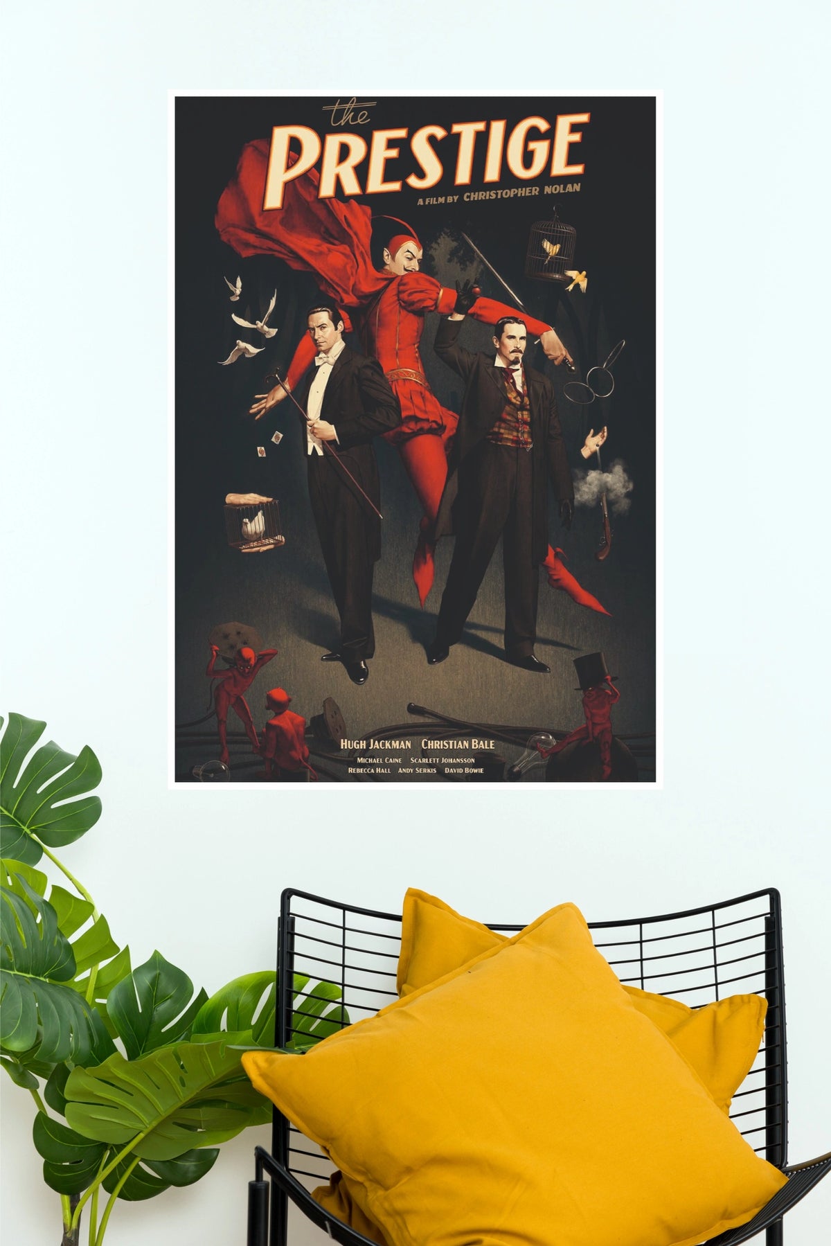 The Prestige Christopher Nolan Christian Bale Hugh Jackman Vintage Paper Poster (Hollywood Poster)