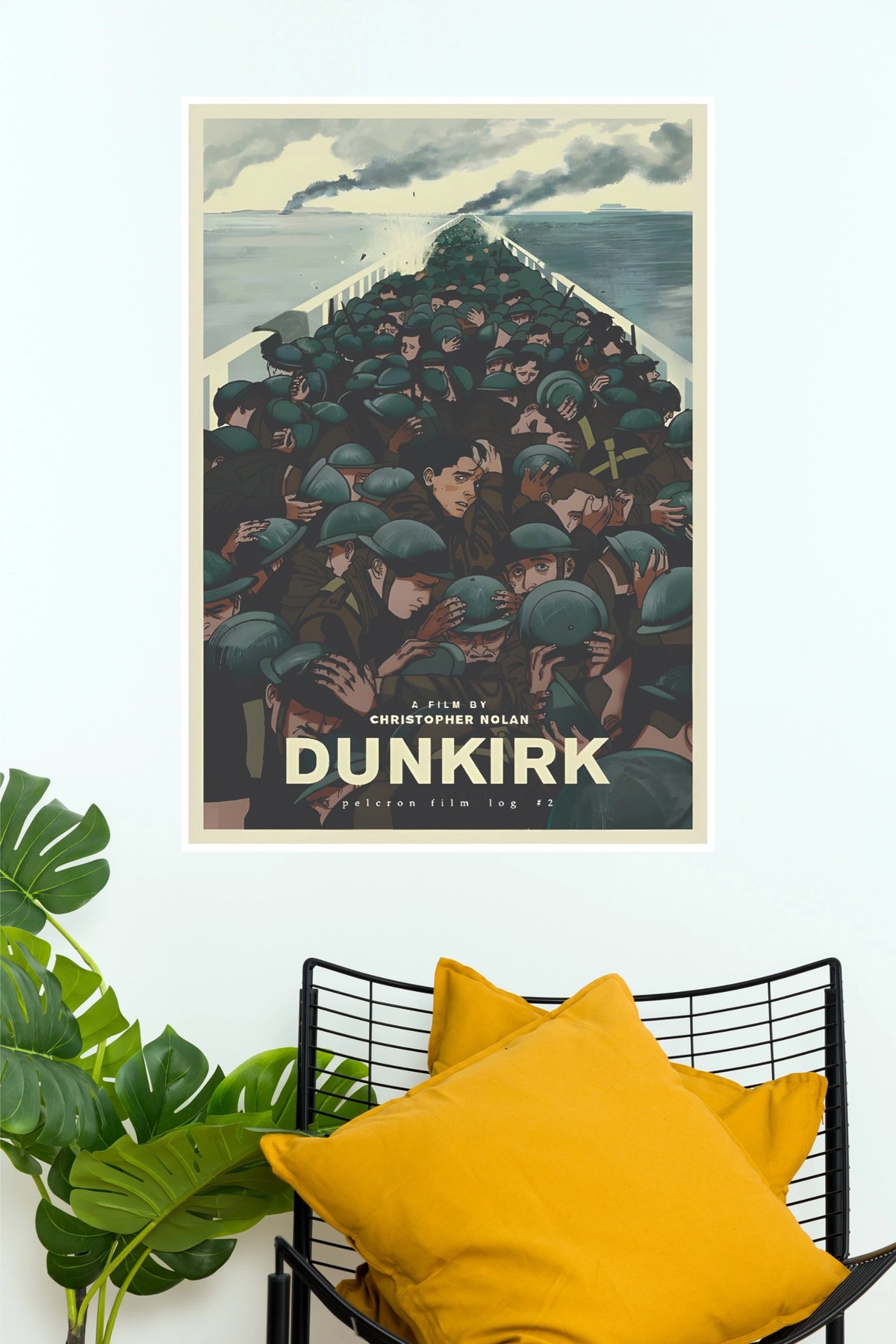 Dunkirk Christopher Nolan Rescue at the Mole Illustrated Paper Poster (Hollywood Poster)