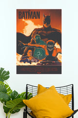 The Batman Robert Pattinson Catwoman Riddler Illustrated Paper Poster (Hollywood Poster)
