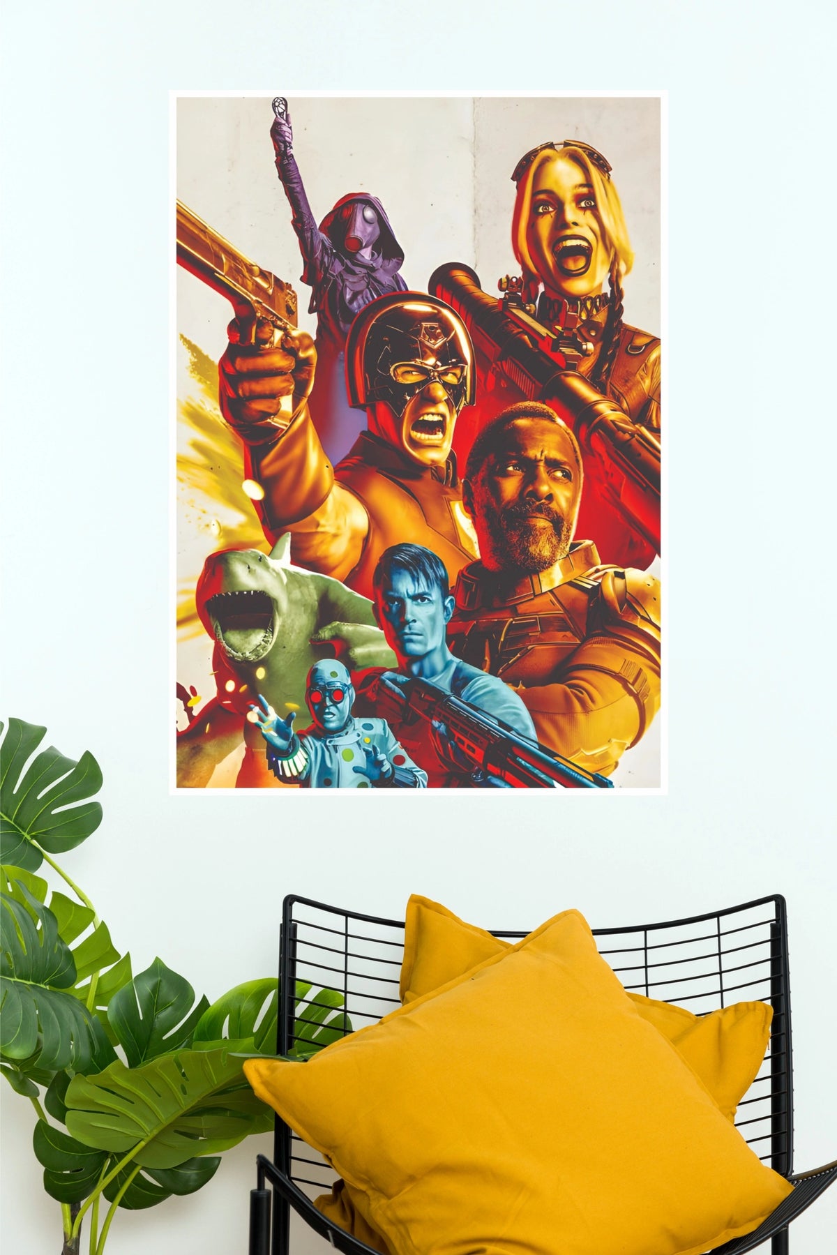 The Suicide Squad 2021 Harley Quinn Peacemaker Illustrated Paper Poster (Hollywood Poster)