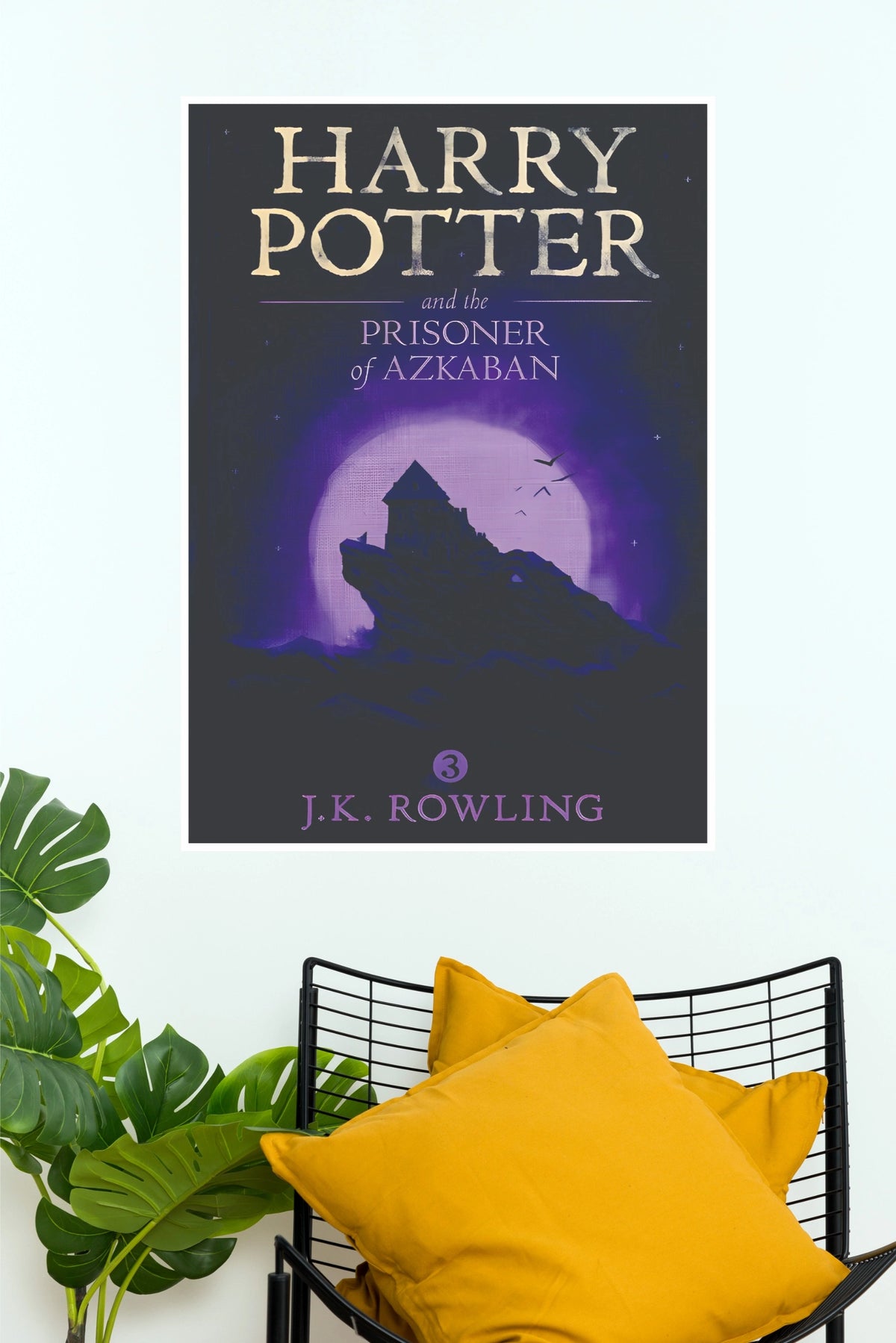 Harry Potter and the Prisoner of Azkaban Book Cover Illustrated Paper Poster (Hollywood Poster)