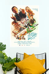 The Wolf of Wall Street Illustrated Ensemble Poster Leonardo DiCaprio Paper Print (Hollywood Poster)