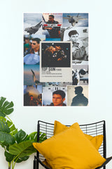 Top Gun 1986 Photo Collage & Polaroid Aesthetic Paper Poster (Hollywood Poster)