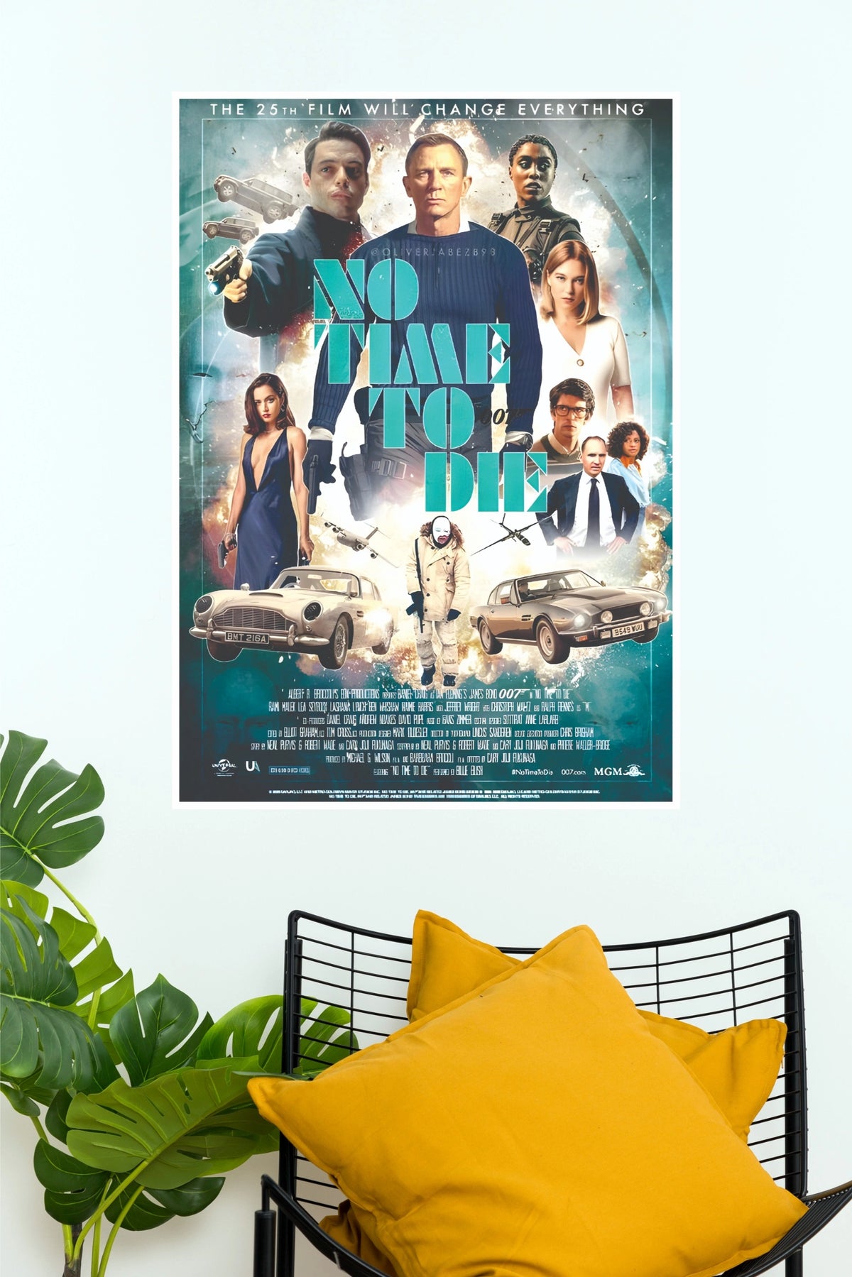James Bond 007 No Time to Die Ensemble Cast Paper Poster (Hollywood Poster)