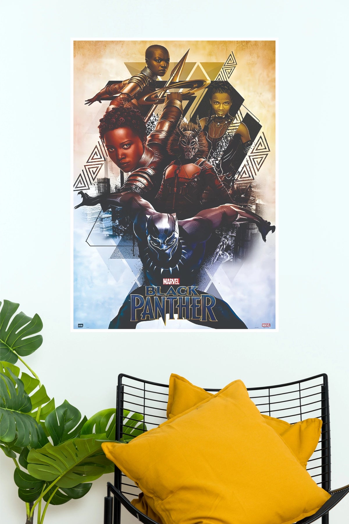 Marvel Black Panther T'Challa & Wakanda Warriors Paper Poster (Hollywood Poster)