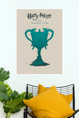 Harry Potter and the Goblet of Fire Triwizard Cup Minimalist Silhouette Paper Poster (Hollywood Poster)