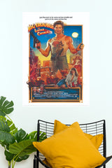 Big Trouble in Little China Kurt Russell Vintage Action Paper Poster (Hollywood Poster)