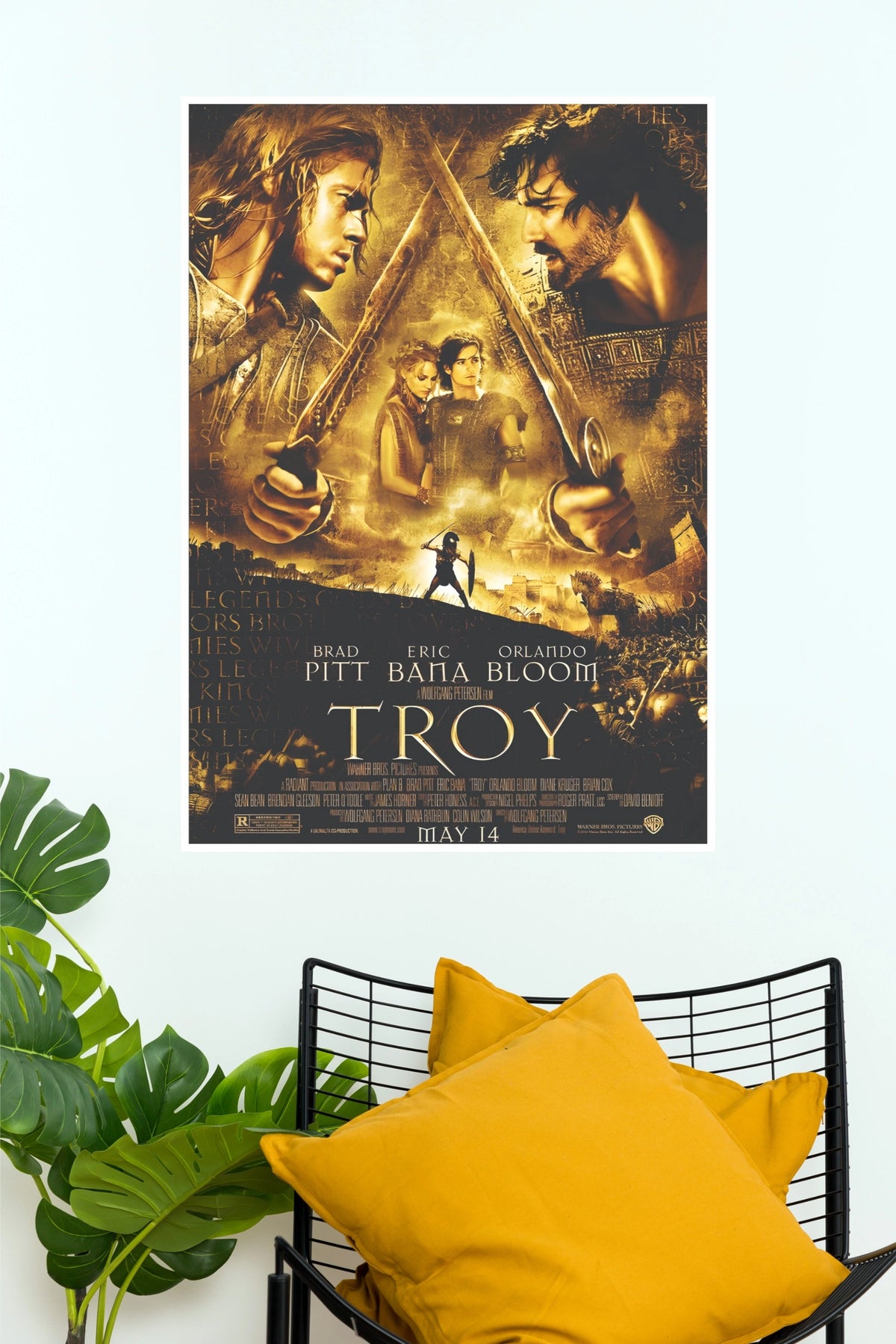 Troy 2004 Brad Pitt & Eric Bana Epic Action Paper Poster (Hollywood Poster)