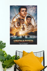 Uncharted Tom Holland & Mark Wahlberg Movie Poster   (Hollywood Poster)