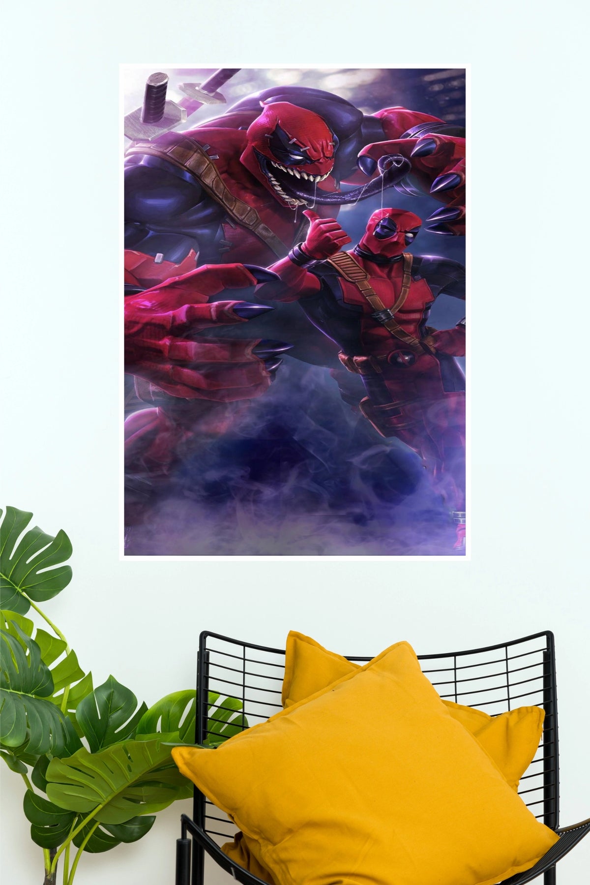 Marvel Venompool & Deadpool Symbiote Art Poster (Hollywood Poster)
