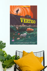Vertigo 1958 Alfred Hitchcock James Stewart & Kim Novak Poster (Hollywood Poster)
