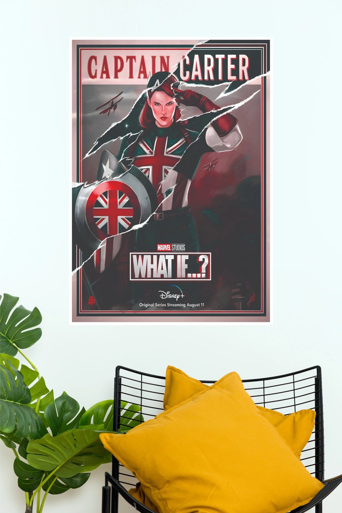 Marvel What If...? Captain Carter Poster – Peggy Carter Superhero Wall Art Print (Hollywood Poster)