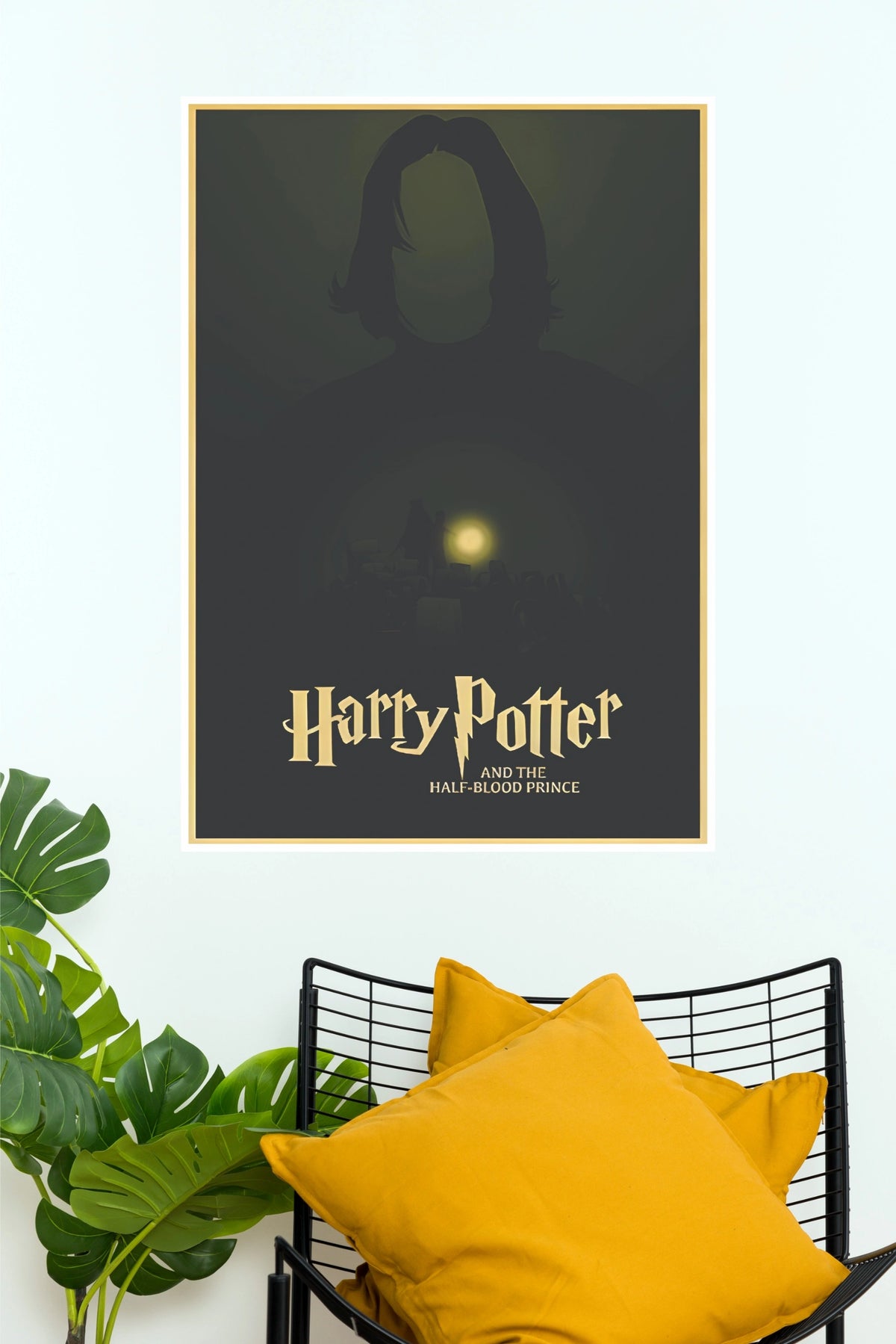 Harry Potter and the Half-Blood Prince Minimalist Snape Poster – Severus Snape Silhouette Wall Art Print (Hollywood Poster)
