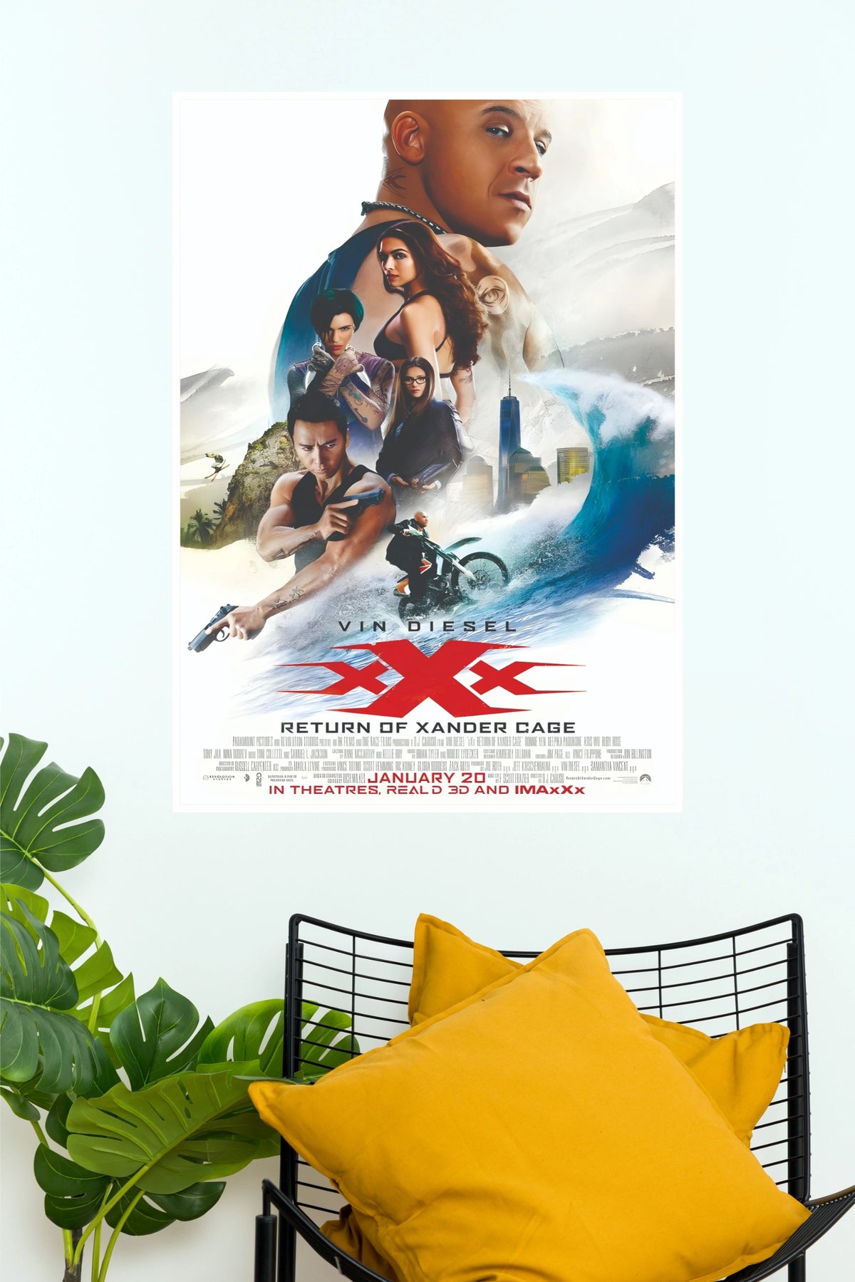 xXx: Return of Xander Cage Movie Poster – Vin Diesel Action Film Wall Art Print (Hollywood Poster)