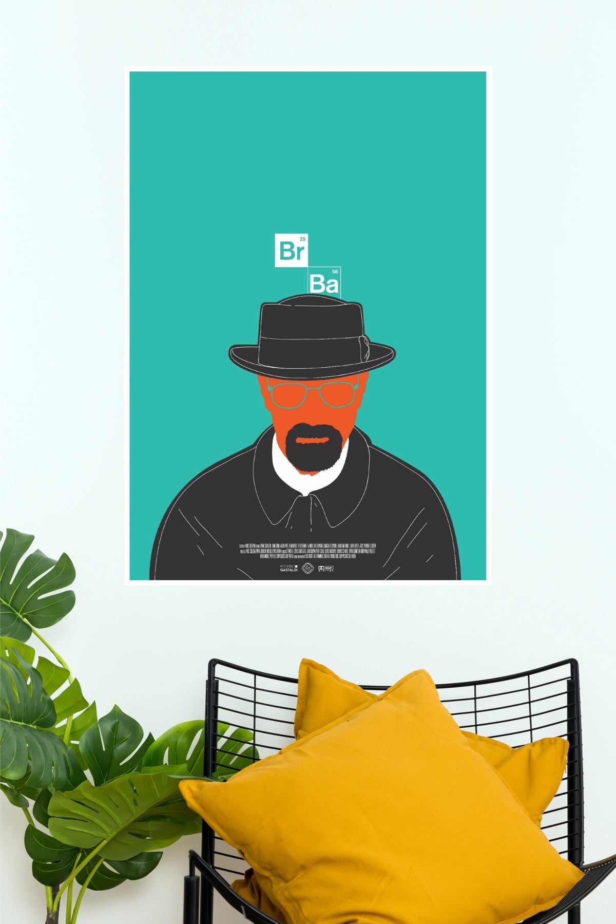 Breaking Bad Walter White Minimalist Poster | Heisenberg Retro TV Series Wall Art  (Series  Poster)