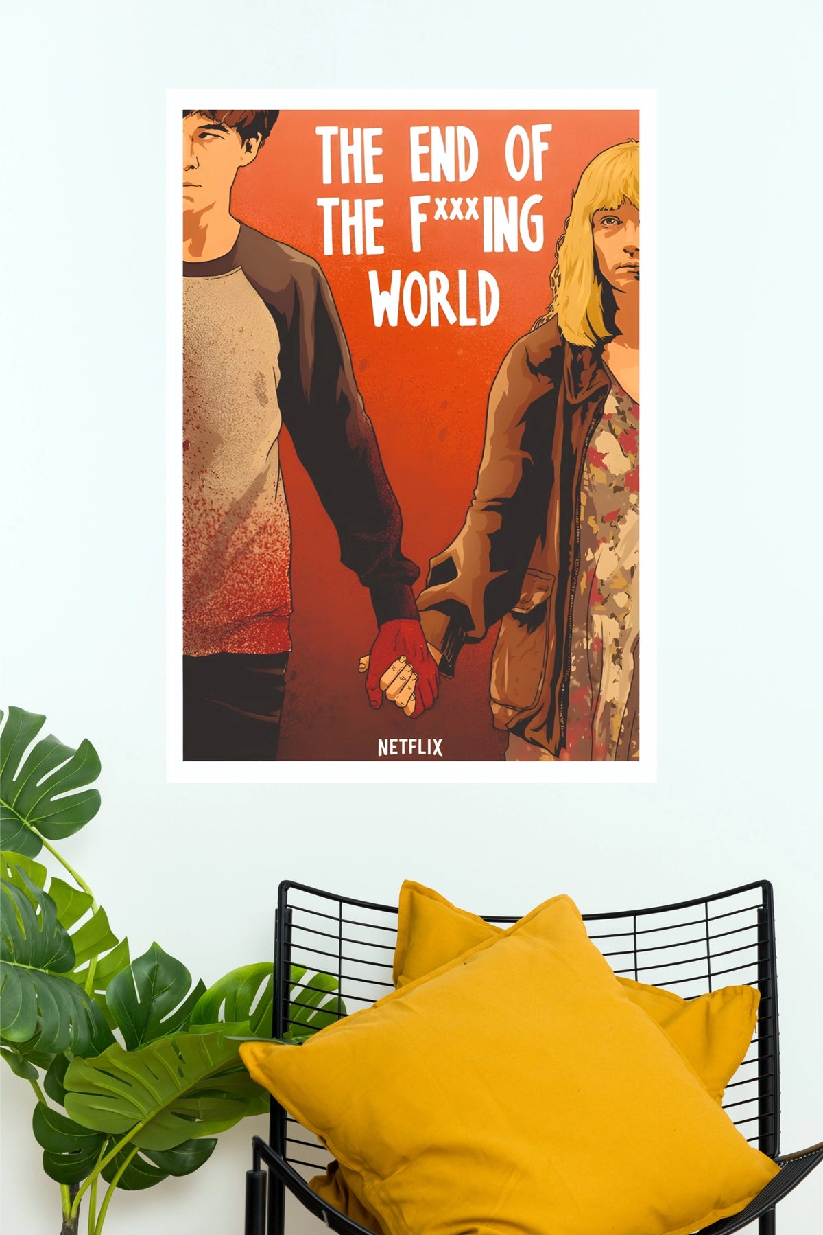 The End of the F*ing World Poster – Netflix Series Retro Couple Wall Art (Series  Poster)