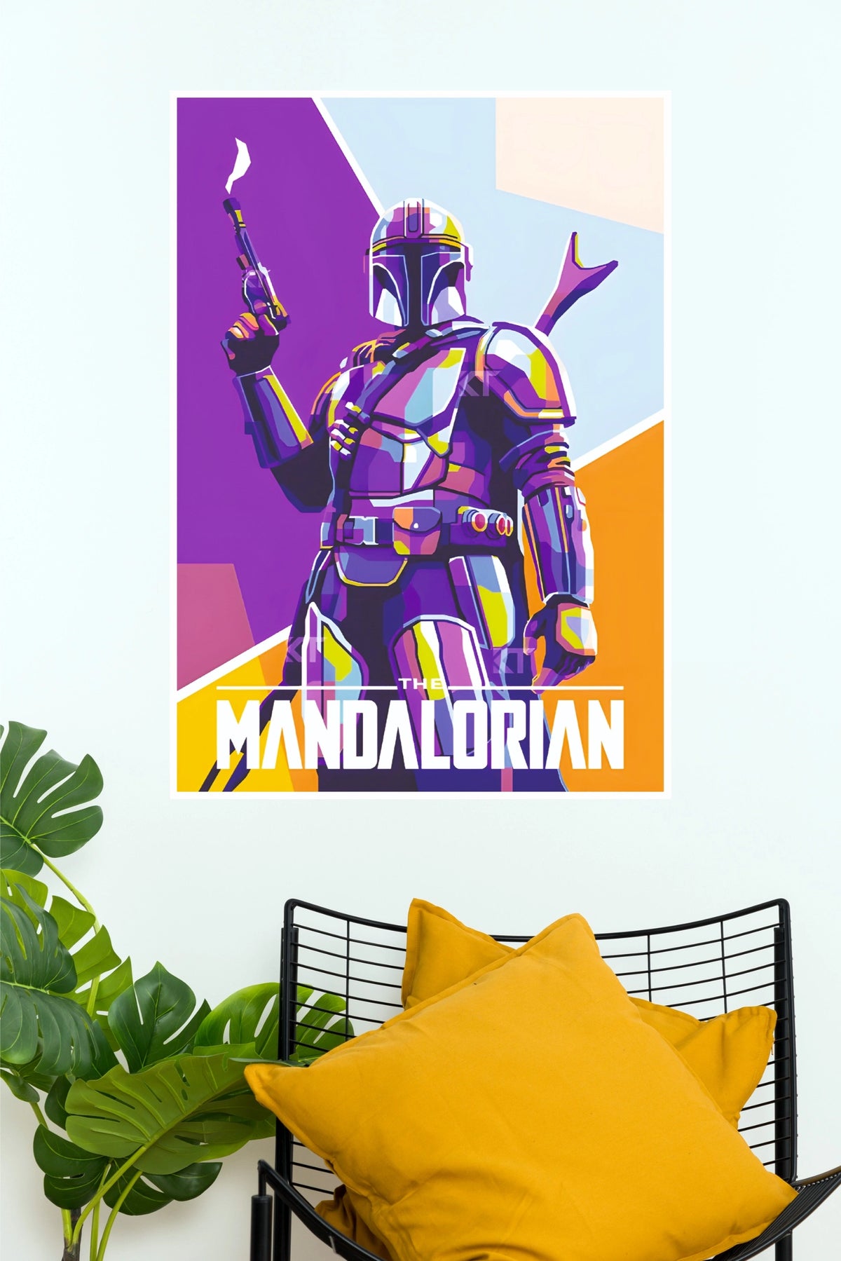 The Mandalorian Poster – Colorful Pop Art Star Wars Wall Art (Series  Poster)