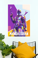 The Mandalorian Poster – Colorful Pop Art Star Wars Wall Art (Series  Poster)