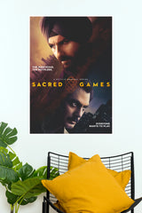 Sacred Games Vintage Crime Thriller Wall Poster – Classic Indian Series Art Print (Series Poster)