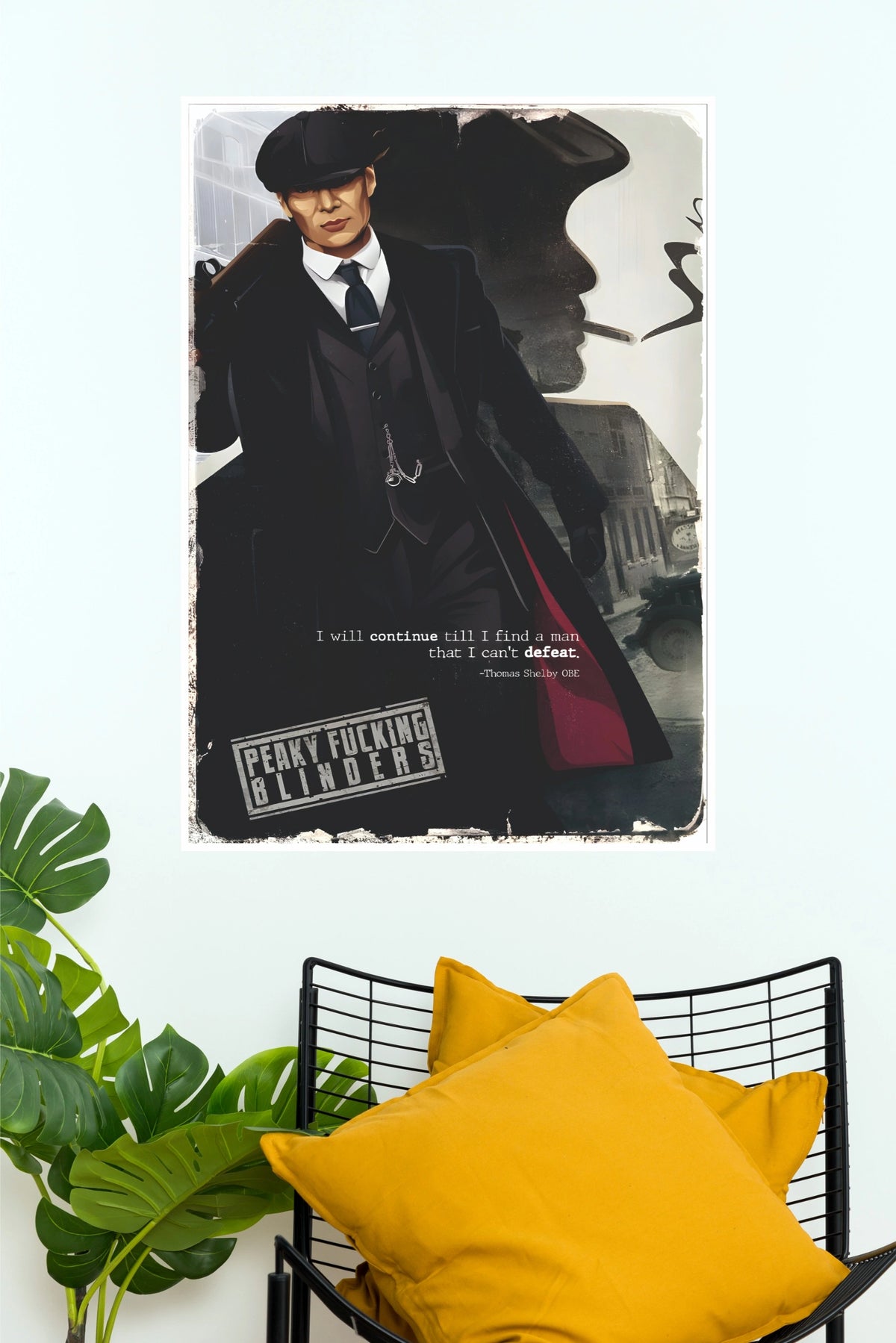 Vintage Gangster Wall Poster – Classic Peaky Blinders Inspired Retro Crime Art Print  (Series Poster)