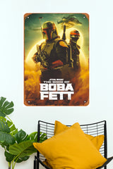 Star Wars The Book of Boba Fett Poster – Bounty Hunter Sci-Fi Wall Art(Series  Poster)
