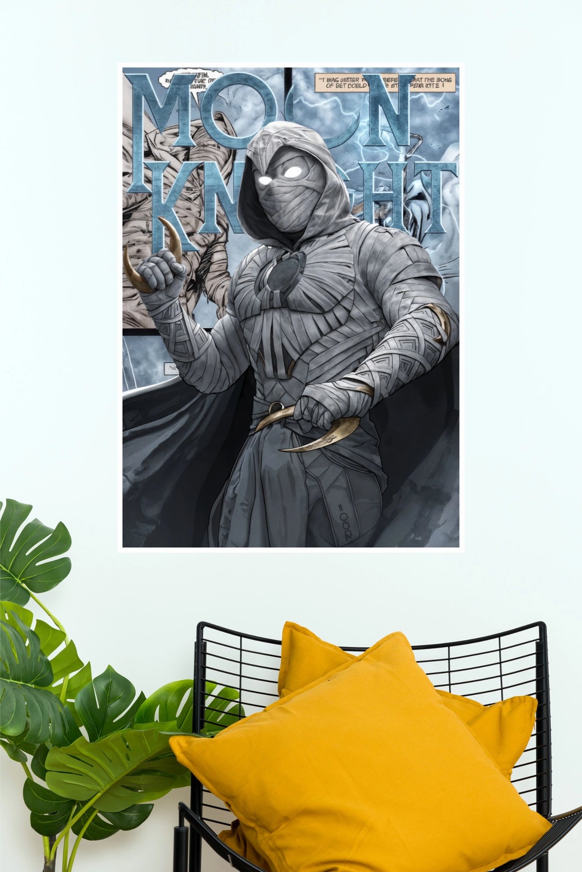 Moon Knight Inspired Poster – Egyptian Superhero Comic Wall Art  (Series  Poster)