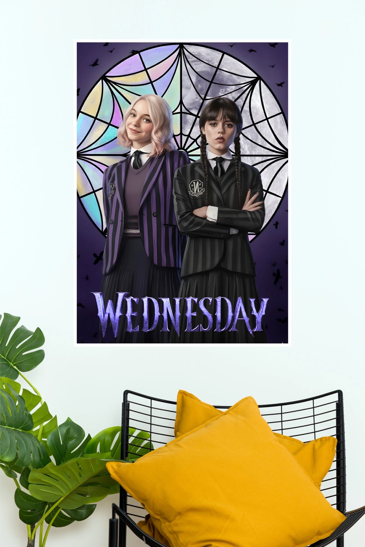 Wednesday & Enid Inspired Poster – Gothic Academy Duo Wall Art (Series  Poster)