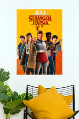 Stranger Things Inspired Poster – Eleven & Friends Retro 80s Wall Art (Series  Poster)