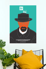 Breaking Bad Heisenberg Minimalist Poster – Walter White Chemistry Wall Art (Series  Poster)