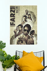 Farzi Vintage Poster – Indian Crime Thriller Series Wall Art  (Series  Poster)