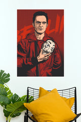 Berlin Money Heist Poster – La Casa de Papel Red Pop Art Wall Art  (Series  Poster)