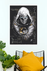 Moon Knight Egyptian Mythology Poster – Dark Warrior Fantasy Wall Art   (Series  Poster)