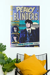 Peaky Blinders Vintage Comic Style Wall Poster  (Series  Poster)