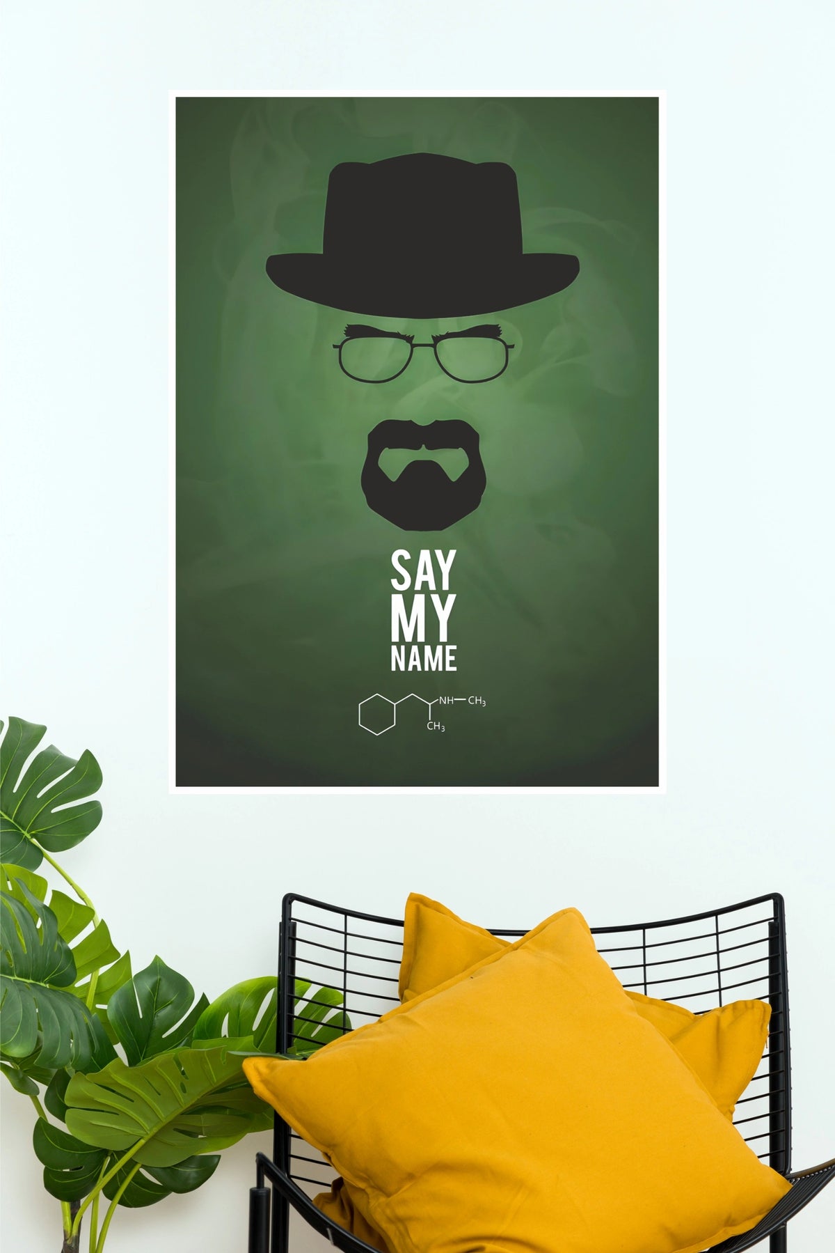 Breaking Bad Say My Name Minimalist Wall Poster (Series  Poster)