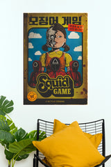 Squid Game Vintage Korean Style Wall Poster   (Series  Poster)