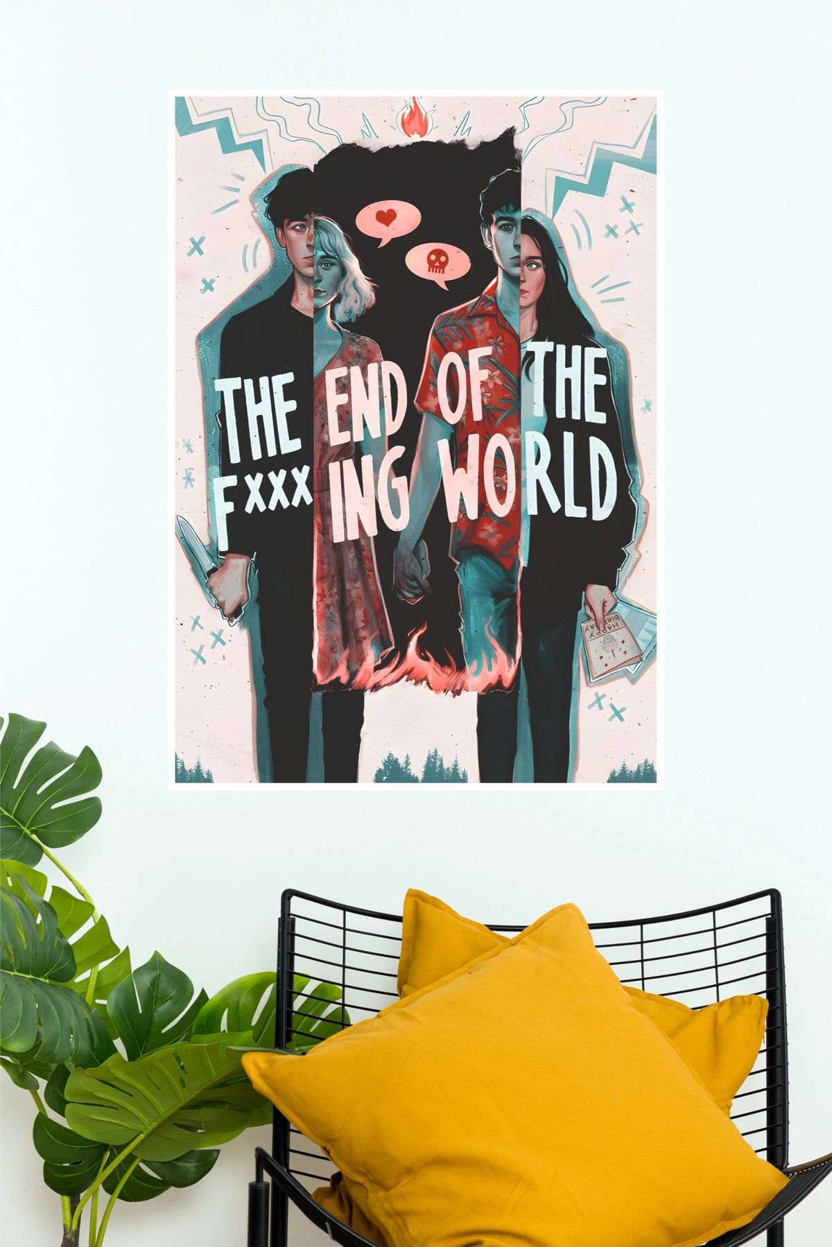 The End of the F*ing World Poster | Vintage Indie TV Series Wall Art**  (Series  Poster)