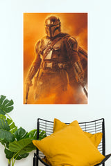 The Mandalorian Poster | Star Wars Sci-Fi Warrior Wall Art  (Series  Poster)
