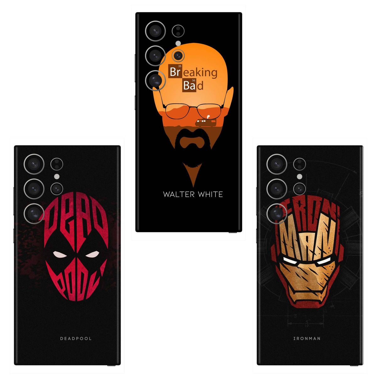 Combo 183 Mobile Skin Pack Of 3 Combo
