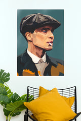 Vintage Peaky Blinders Style Gangster Portrait Wall Art | Classic Vintage Man Poster   (Series  Poster)