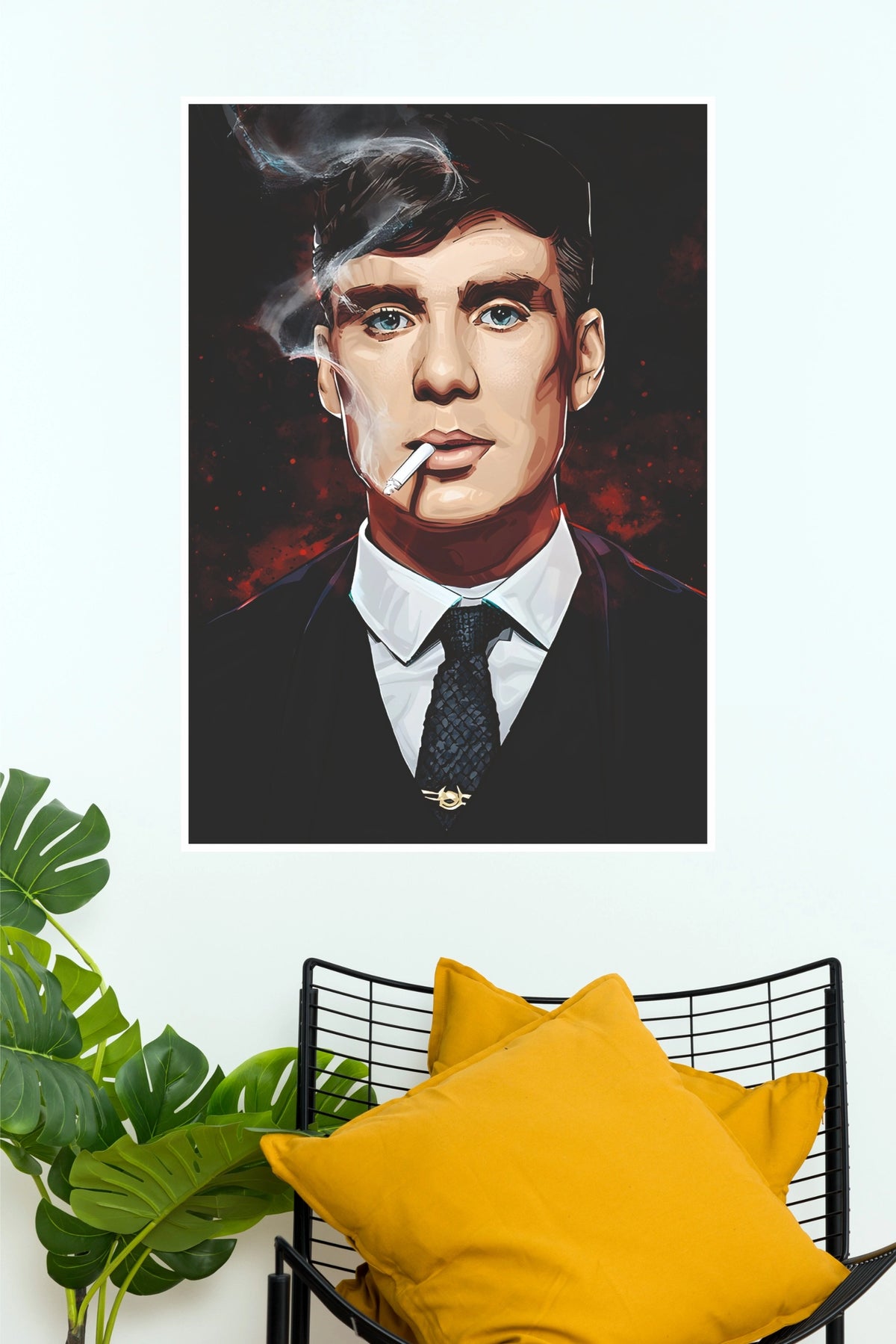 Tommy Shelby Peaky Blinders Artistic Portrait Poster  (Series  Poster)
