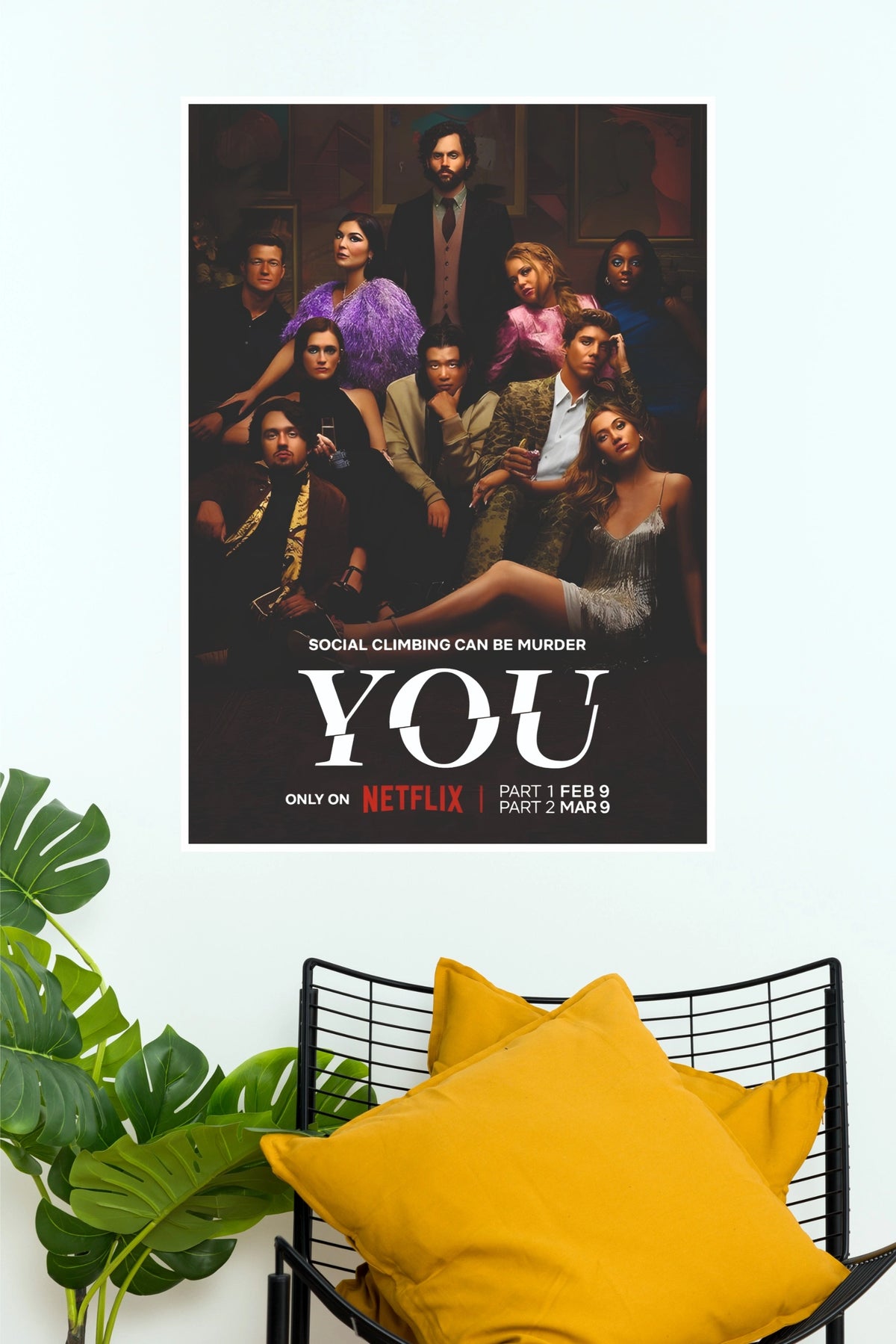 You TV Series Poster – Dark Minimalist Crime Drama Wall Art   (Series  Poster)
