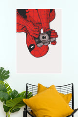 Spider-Man Photographer Wall Poster | Comic Superhero Camera Art – Poster Velley  (Super Hero Poster)