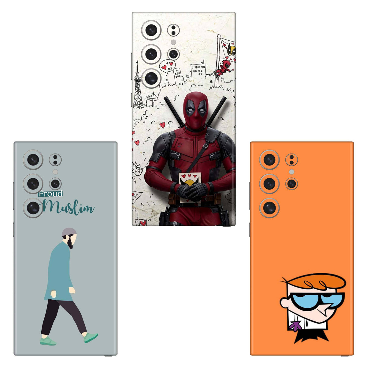 Combo 186 Mobile Skin Pack Of 3 Combo